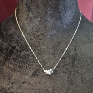 Lia Sophia Silver Camera Pendant Necklace